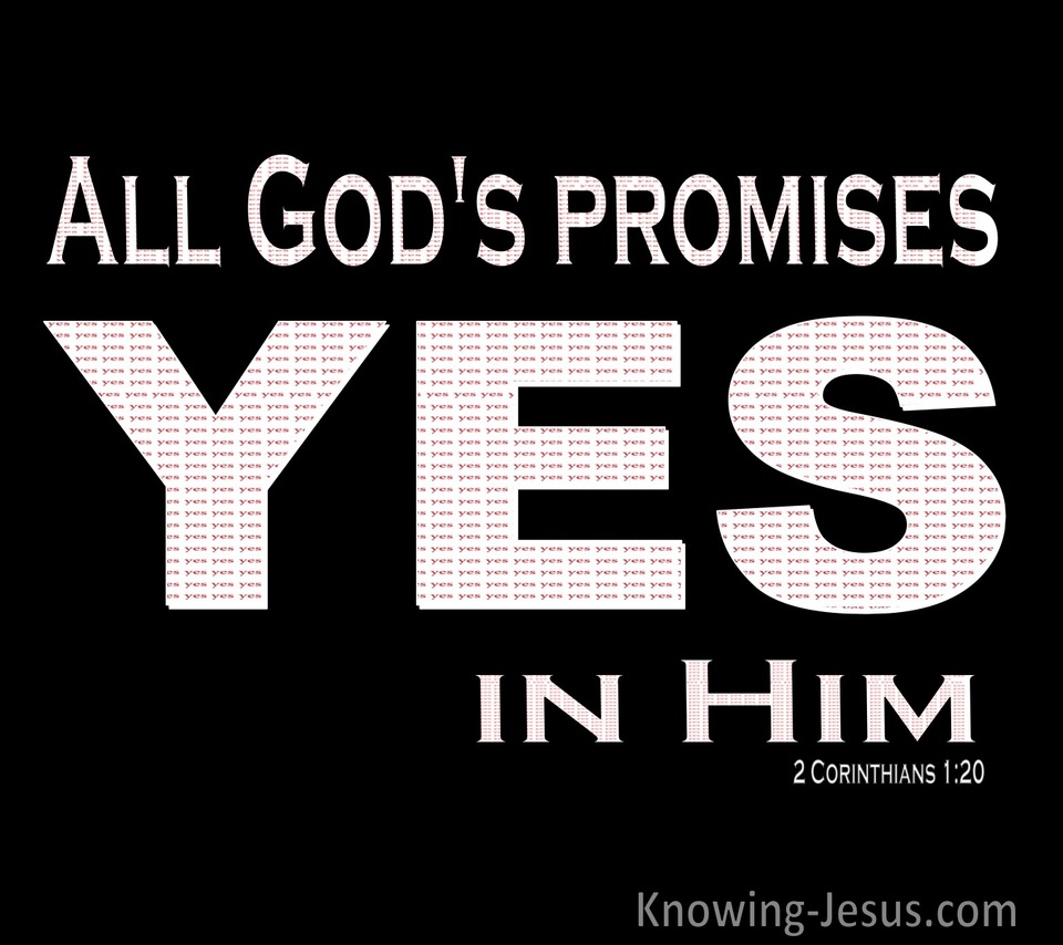 2 Corinthians 1:20 Yes In Him And Amen (black)